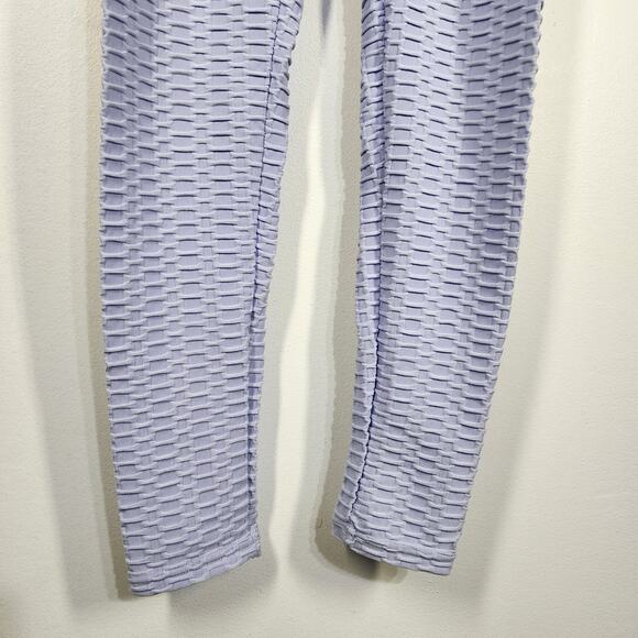 Forever 21 Women Legging Scrunch Butt Lift Training Yoga Purple Medium Honeycomb - Picture 6 of 7